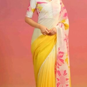 Embroidered Bollywood Georgette Saree