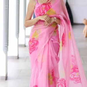 Embellished, Self Design, Ombre, Dyed Bollywood Satin Saree