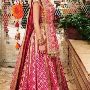 Embroidered Semi Stitched Lehenga Choli