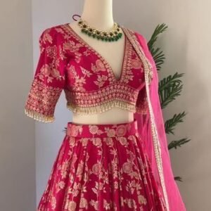 Self Design Semi Stitched Lehenga Choli