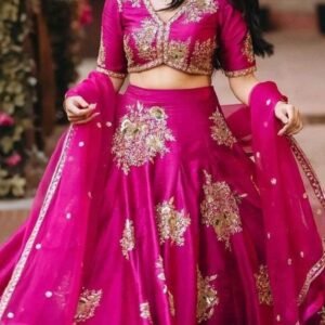 Printed Semi Stitched Lehenga Choli